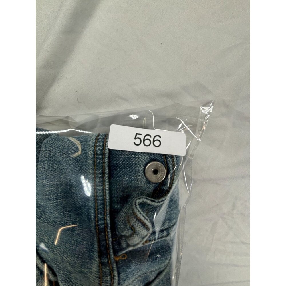 Calvin Klein Jeans Denim Jacket Womens Size L Snap Buttons Bib Collar - Picture 9 of 9